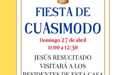 ¡Celebremos juntos la Fiesta de Cuasimodo en la Parroquia San Patricio! 🎉🙏