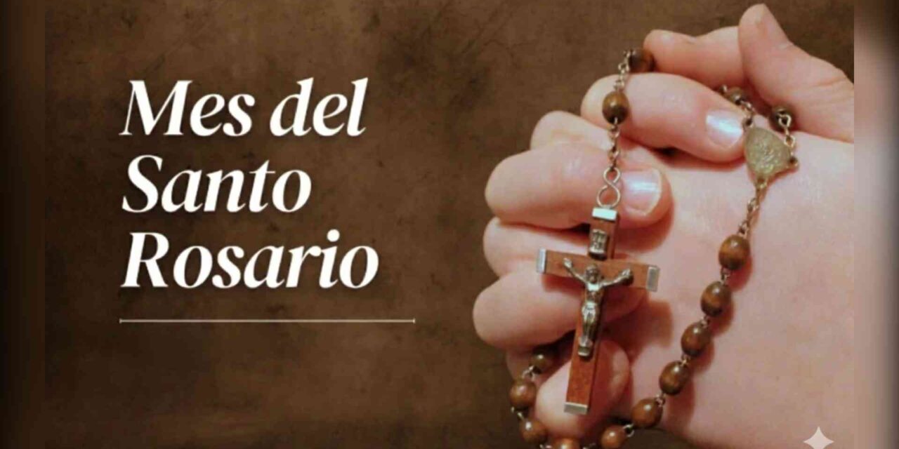¡Te invitamos a rezar el Santo Rosario por el Mes de María! 🌸