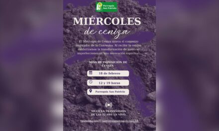 🙏 MIÉRCOLES DE CENIZA EN SAN PATRICIO 🙏